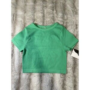 Love Poem Women's Green Crop-top,size M/L